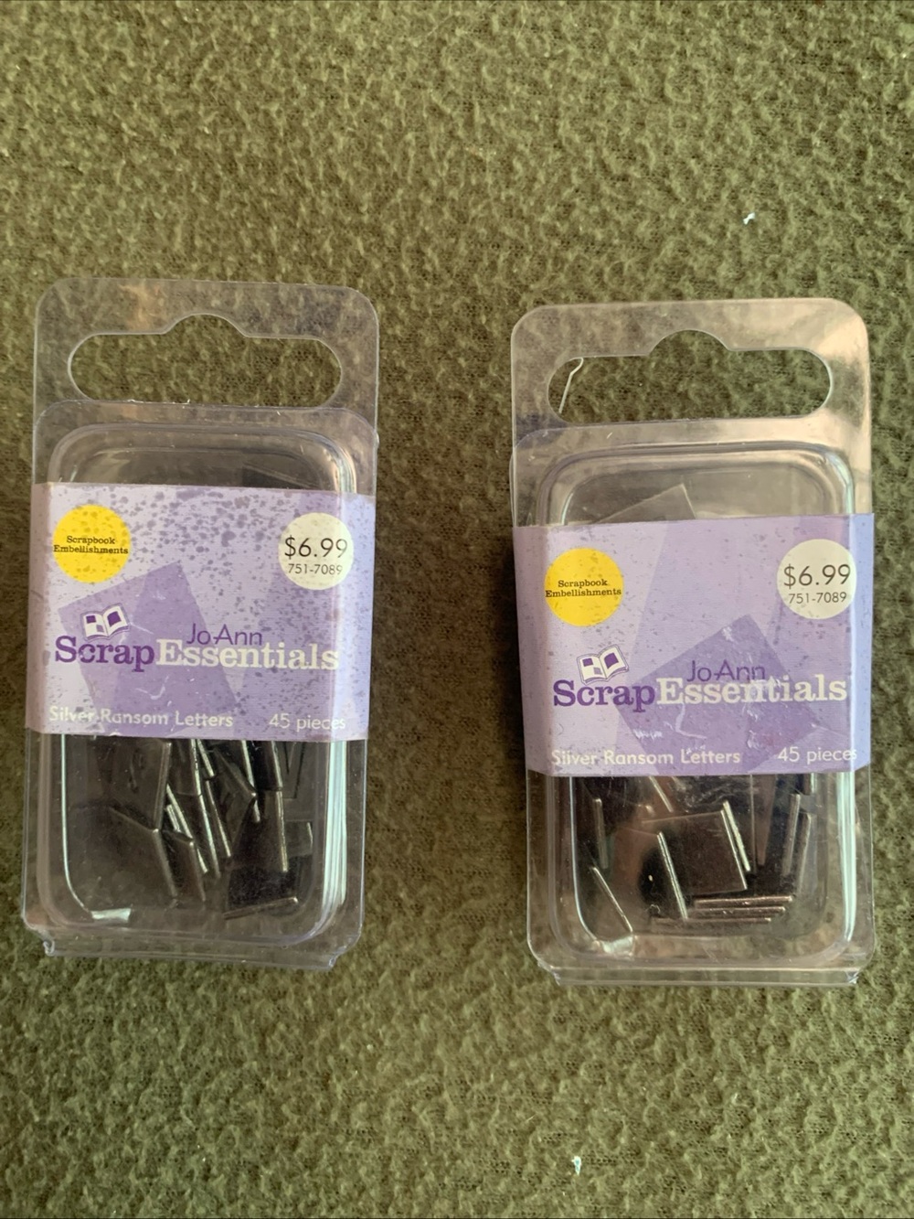 Jo-Ann Scrap Essentials sealed and open letters. Making Memories brads. - Picture 4 of 15